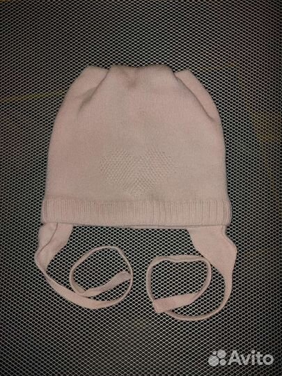 Шапочка на девочку весна-осень 1-1,5 года