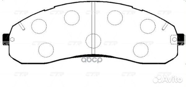 Колодки тормозные, передние (Старый ckkk17) GK0