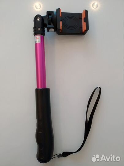 Монопод для селфи Aceline ZA-828LP розовый