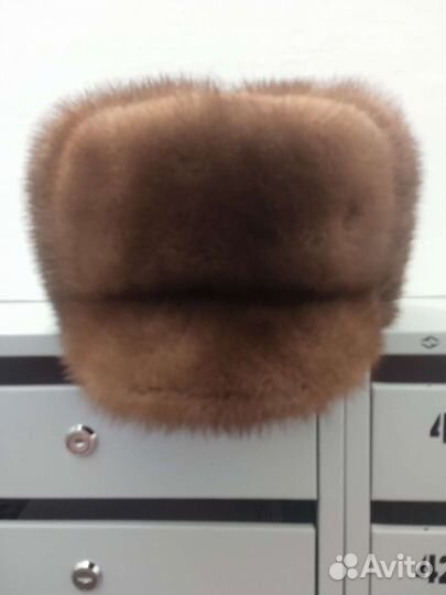 Норковая шапка мужская бу