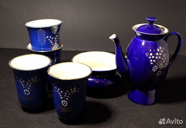 Возрождение. Посуда кобальт