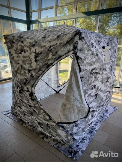 Палатка зимняя куб 3-х слойная