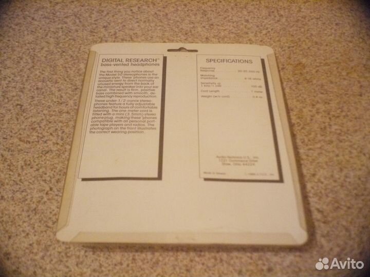 Винтажные наушники Audio-Technica Model 50