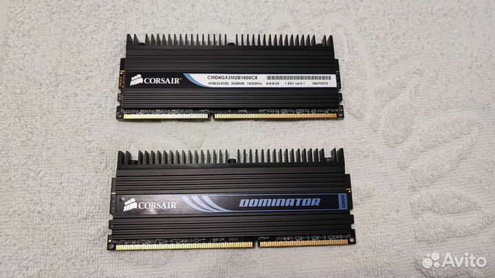 Corsair Dominator ddr3 1600 MHz 2x2Gb