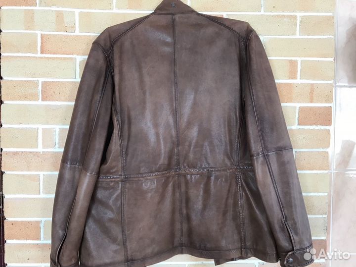 Кожаная куртка мужская 52-54 б/у Massimo Dutti