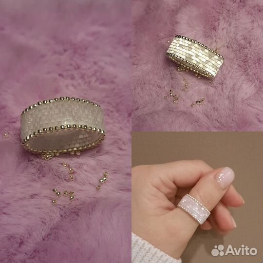 Кольцо из бисера