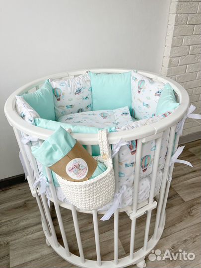 Комплекты в кроватку бортики ручной работы