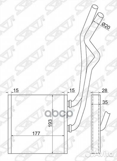 Радиатор отопителя салона nissan X-trail T31 07