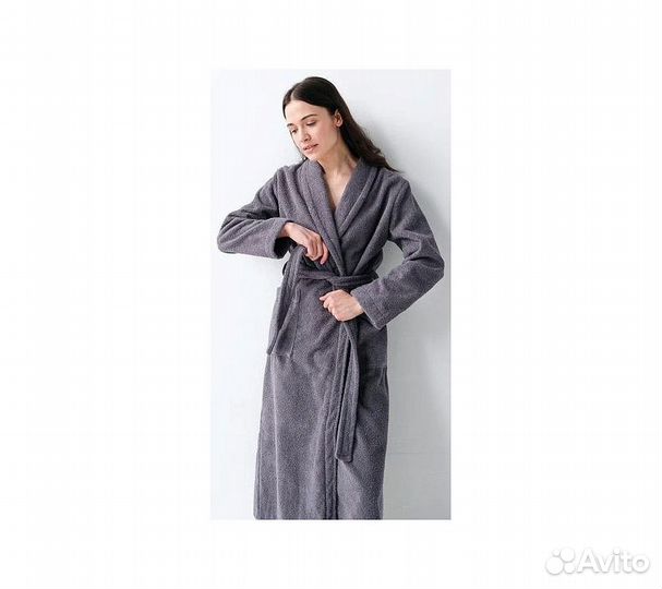 Халат махровый GoodNight 50-52 (хl) серый