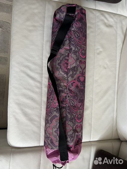 Коврик для йоги и фитнеса с чехлом