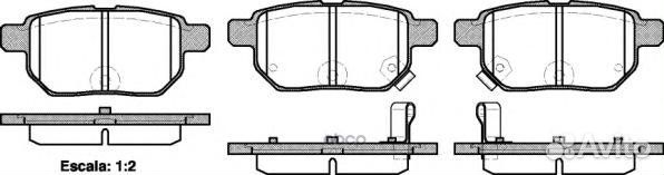 1286 02 0446612130 колодки дисковые з Toyota