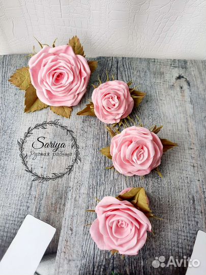 Розы на косу на выпускной