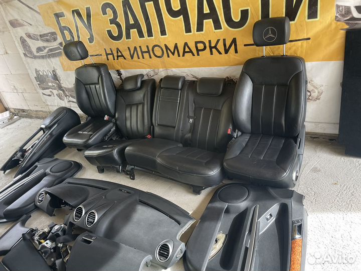 Салон Мерседес ML W164 черный