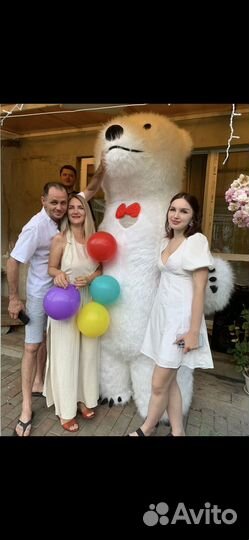 Аниматоры медведь, чебурашка