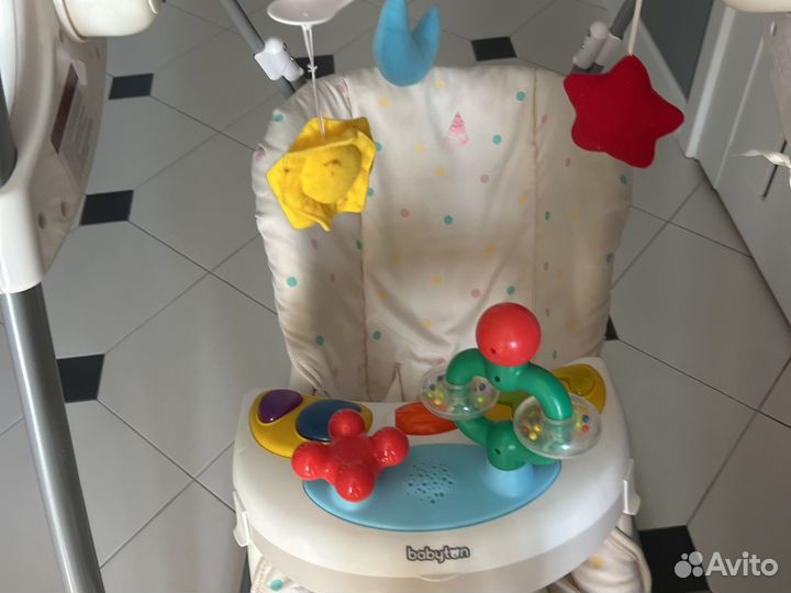 Электронные качели/ шезлонг от 2 мес до 1 года