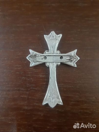 Брошь мальтийский крест