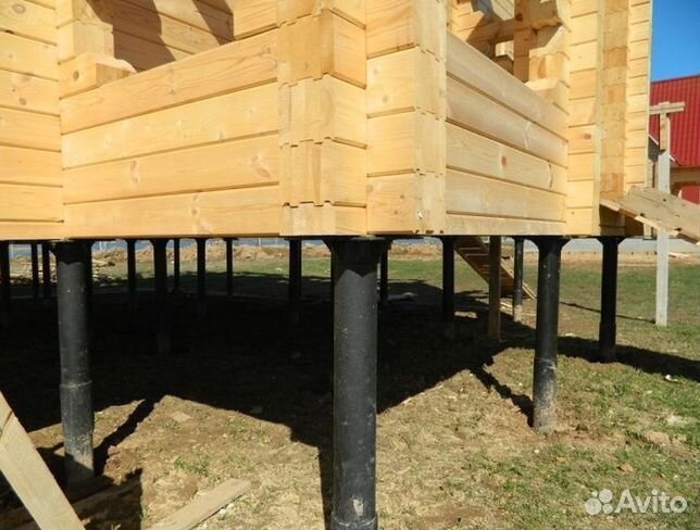 Винтовые сваи для бани