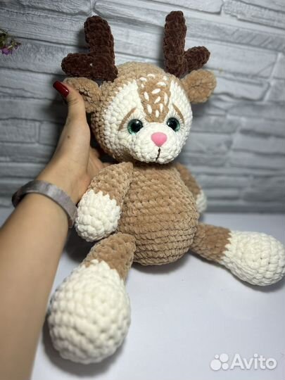 Мягкая игрушка олень ручной работы