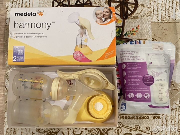 Ручной молокоотсос / Пакеты для хранения молока