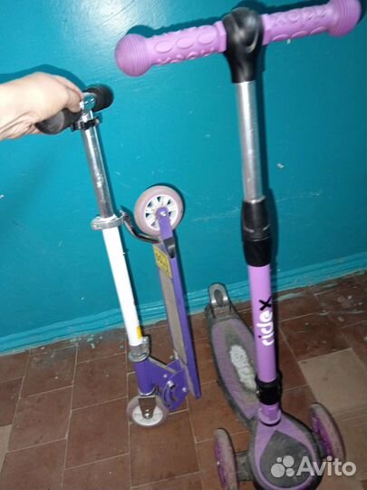 Самокат детский трехколесный бу