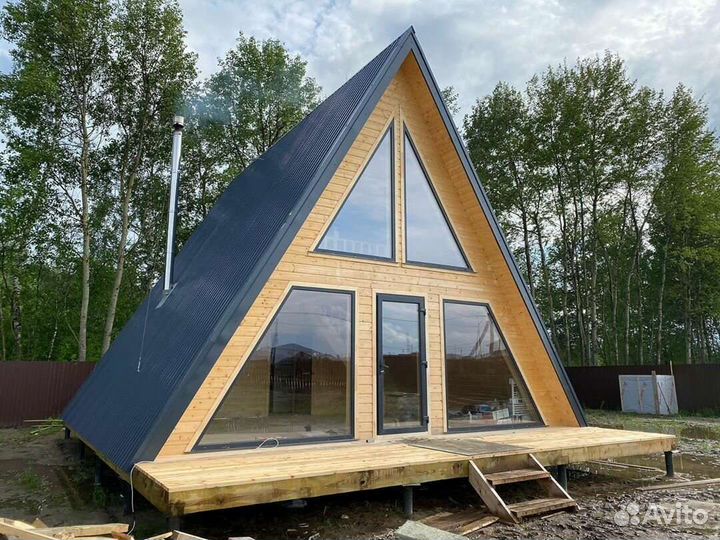 Афрейм каркасный дом шалаш