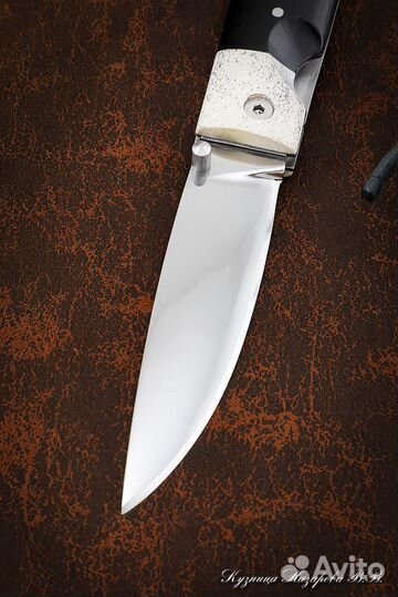 Нож складной Якутский сталь Х12мф накладки черный