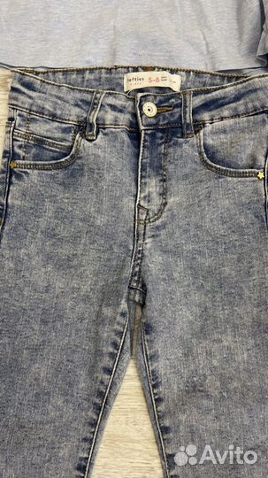 Джинсы для девочки 116-128
