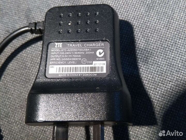 Зарядное устройство ZTE