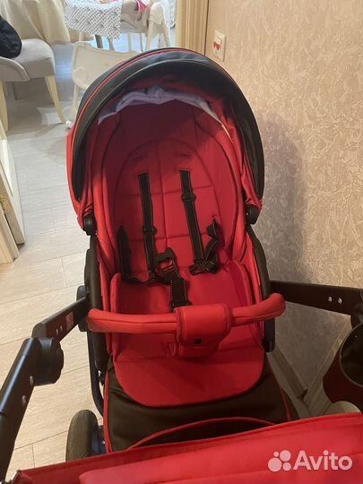 Коляска 2 в 1 эко кожа