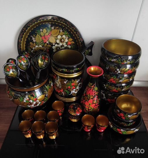 Посуда хохлома