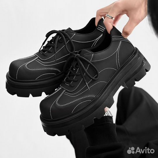 Ботинки Balenciaga type кожаные