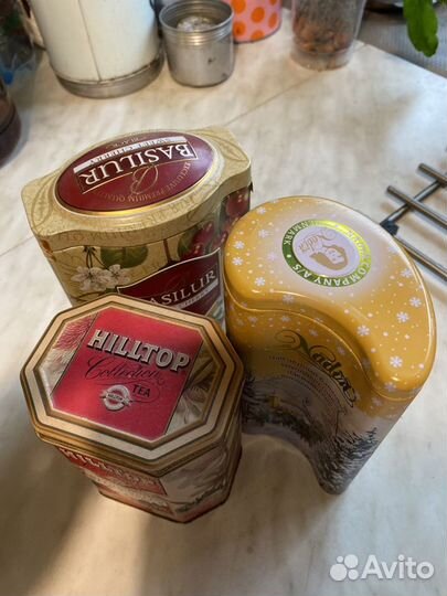 Жестяная банка из под чая