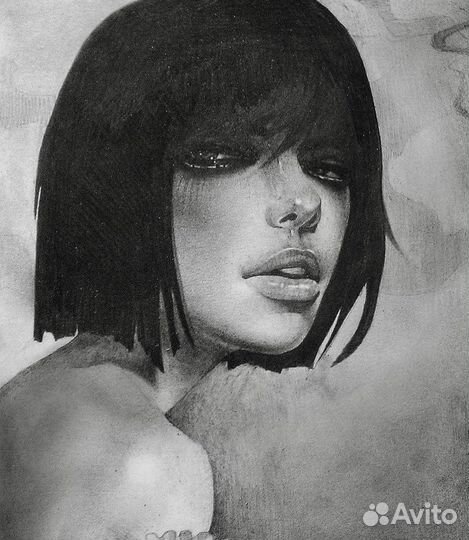 Портрет по фото карандашом