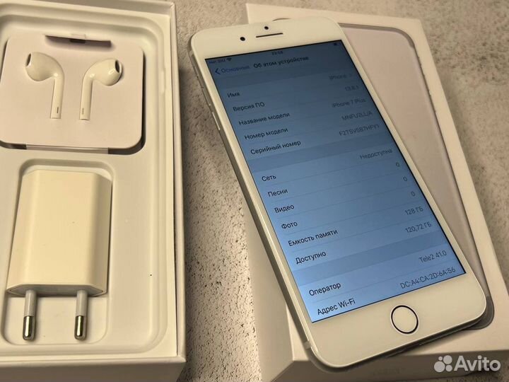 iPhone 7 Plus 128gb Акб-100 Идеальный