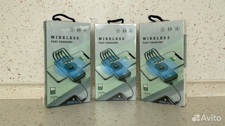 Повербанк 20000 mah мач беспроводная зарядка