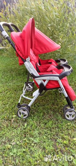 Прогулочная коляска peg perego для двойни