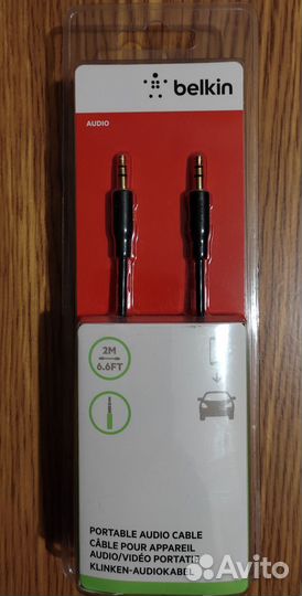 Кабель AUX Belkin Jack 3.5 (новый)