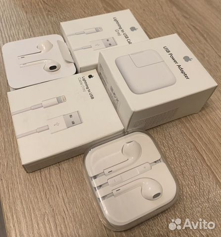 Earpods Lightning Cable 1m 2m Usb Power Adapter