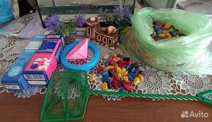 Аквариум 10л с рыбками