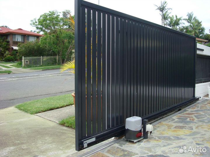 Откатные ворота для частного дома 4*2,1м