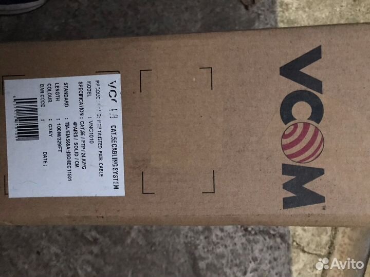Витая пара vcom ftp 5e
