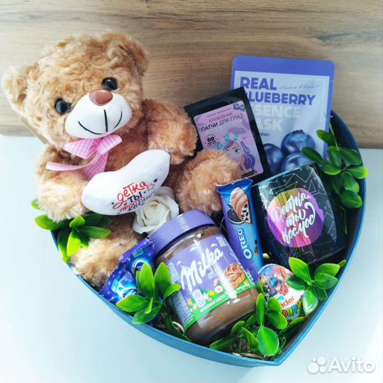 Подарок для девушки,подарочный бокс сердце