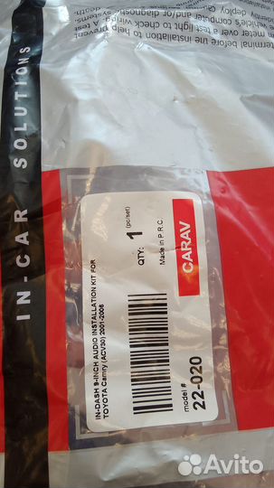 Рамка переходная 22-020 Toyota Camry 01-06