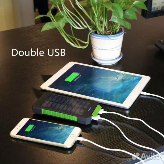 Повербанк тактический 30000 на солнечной батарее