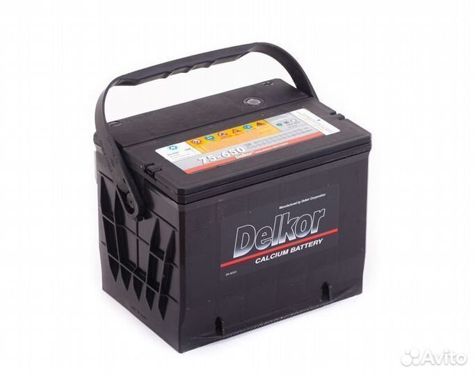 Аккумулятор Delkor 75-650 боковые клеммы