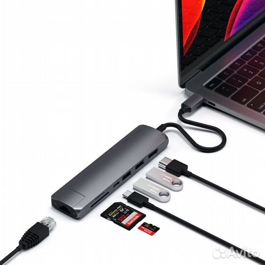 USB-C адаптер Satechi Type-C Slim Multiport