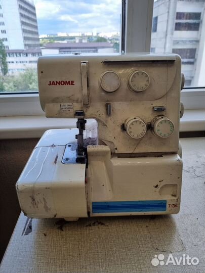 Оверлок бытовой janome Т-34
