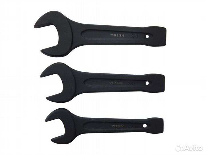 Ключ рожковый ударный односторонний 120мм forcekra