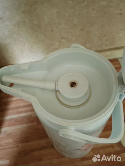 Термос с помпой бу