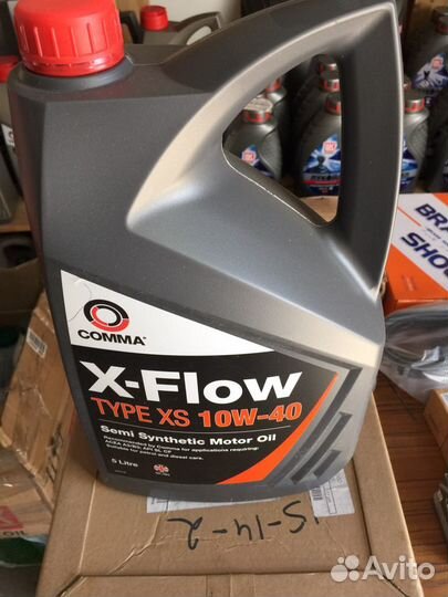 Масло моторное 10W40 comma 5л полусинтетика xflow